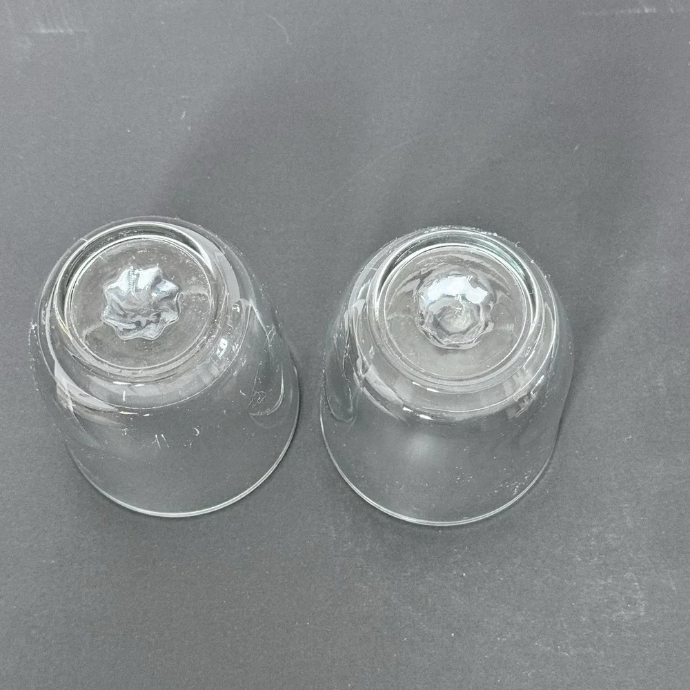 Set Of 2 Glasses With Pinwheel Poke Whiskey Double Old Fashion Barware Drinkware